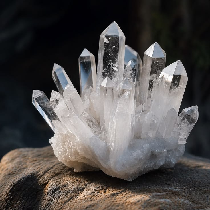 Cristal de roche quartz hyalin pour la voyance et la médiumnité
